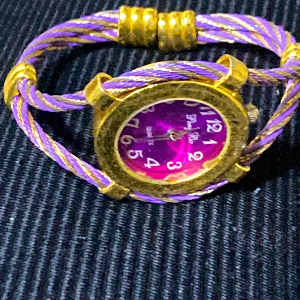Peng Ba purple wrist watch